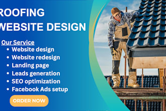 design roofing website plumbing website construction website contractor website