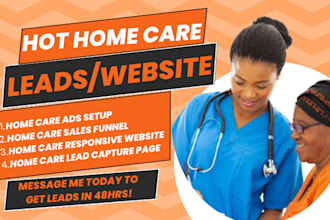 home care leads home care website home care logo elderly care medicare lead
