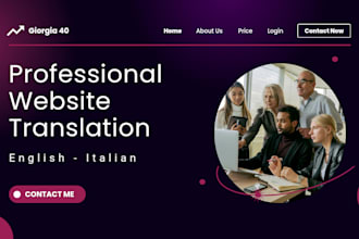 translate your website english to italian and vice versa