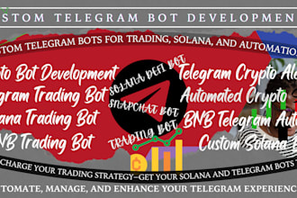 develop custom telegram bot telegram automation bot