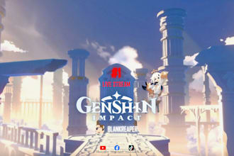 create decent genshin impact , honkai star rail thumbnail