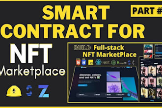 develop nft marketplace, blockchain app, nft minting website, smart contract