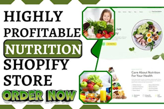 design nutrition store health supplements website gym health fitness website