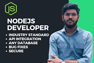 develop nodejs backend for you