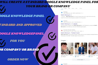 create a lifelong and approved google knowledgepanel for any category