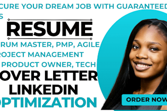 write ats project manager resume, scrum master, engineering cv, resume writing