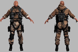 be your blender 3d modeller, rigger, creature model, ue5 control rig, game asset