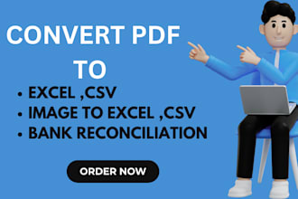 convert bank statement from pdf to excel, google sheet, csv