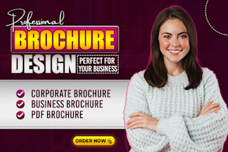 design attractive corporate business company profile, pdf leaflet, brand book