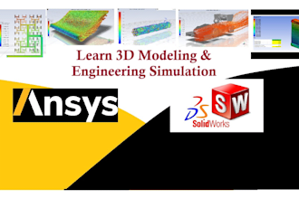 learn and consultation on 3d modeling and simulation in solidworks, ansys