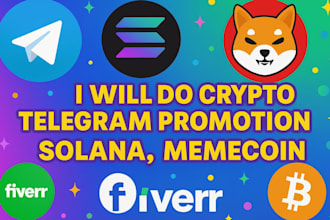 do crypto telegram promotion, solana, memecoin