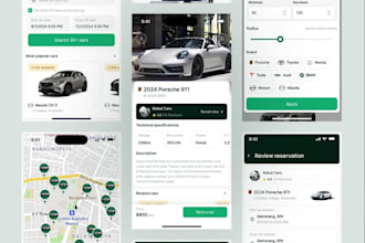 design logistics ride hailing and ev app UI UX in figma