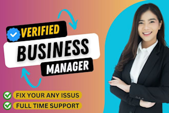 create fresh verified fb business manager and ads account