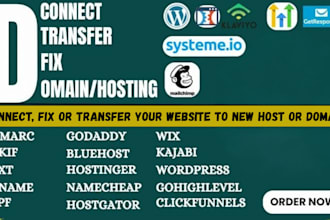 connect, fix or transfer website to new host or domain, cname, spf, dmarc, dns