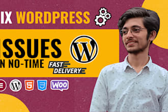 fix wordpress website issues, errors, and bugs for elementor pro and divi expert