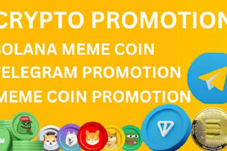 do organic crypto telegram promotion, memecoin, solana, dex, telegram subscriber