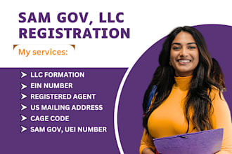 register sam gov, llc registration, get uei, ein, cage code, naics code, itin