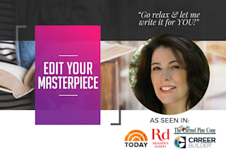 quickly and thoroughly edit your masterpiece