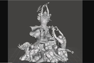 build up character for wd, rig for wd, retopologies, human model, human rigging