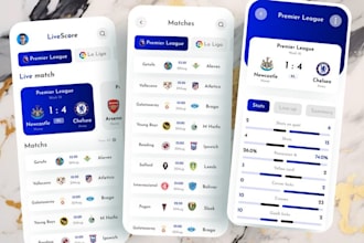 develop tournament app, fantasy sport app and website