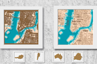 create vector map file for laser cutting