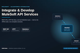 integrate and develop mulesoft API services