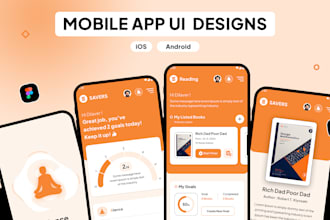 design mobile app UI in figma