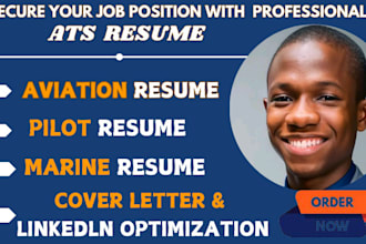 write aviation pilot marine tech software  engineering resume