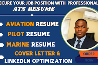 write ats optimized aviation pilot marine tech software engineering resume