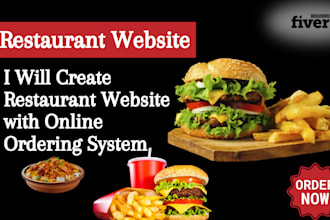 create a restaurant website with online ordering system