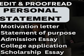 improve your college admissions or personal statement