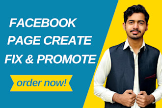 create,fix or optimize facebook business page or fan page