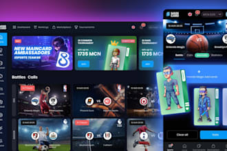 develop fantasy sport app, tournament app, fantasy website
