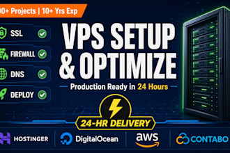 setup and optimize your vps or cloud server on hostinger, AWS, or digitalocean