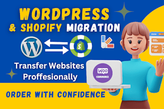 migrate wordpress website to shopify, woocommerce to shopify migration