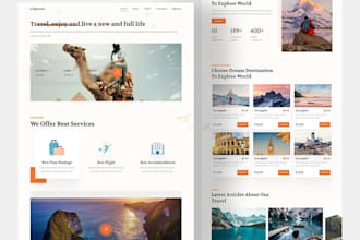create wix travel agency and tourism SEO blog website