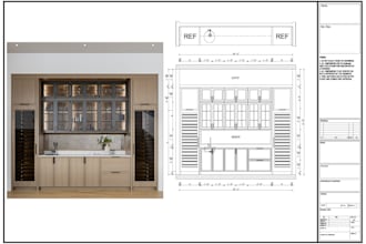 do shop drawings,sections, elevations for your interior design