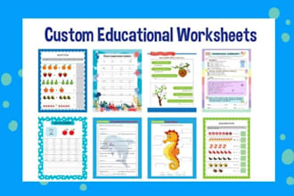 create and design math worksheet