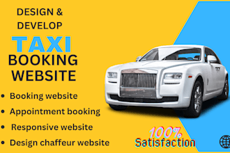 develop taxi website, chauffeur and limousine website with booking features