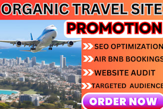 do organic travel site promotion airbnb listing urba seo boost hotel bookings