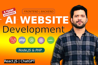 build ai website, ai chatbot and custom ai web application