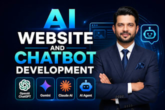 build ai website, ai chatbot and custom ai web application
