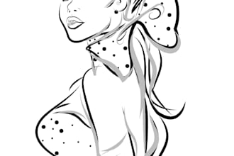 draw any photo into stencil art, line art