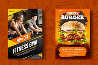 do creative marketing ads, product and church flyers