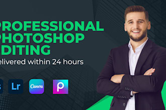 do pro photoshop editing, expert retouching and creative enhancements