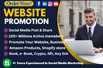 do organic facebook marketing and promotion, fb advertising, website promotion