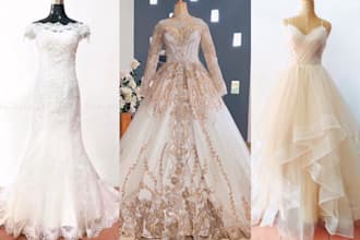 create the custom made wedding or formal dress