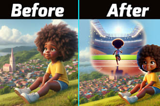 fix ai, midjourney faults and enhance and edit photos images
