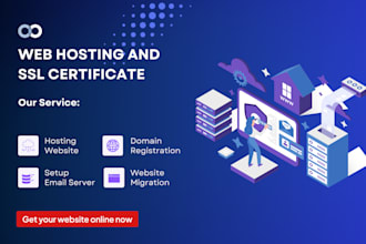 setup SSL certificate, web hosting, and mail server