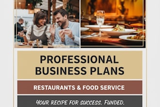 write a food truck, bar, restaurant, and cafe business plan